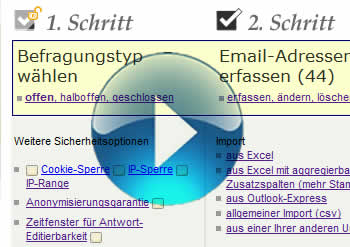 Befragungstyp (offen/geschlossen) und Sicherheit